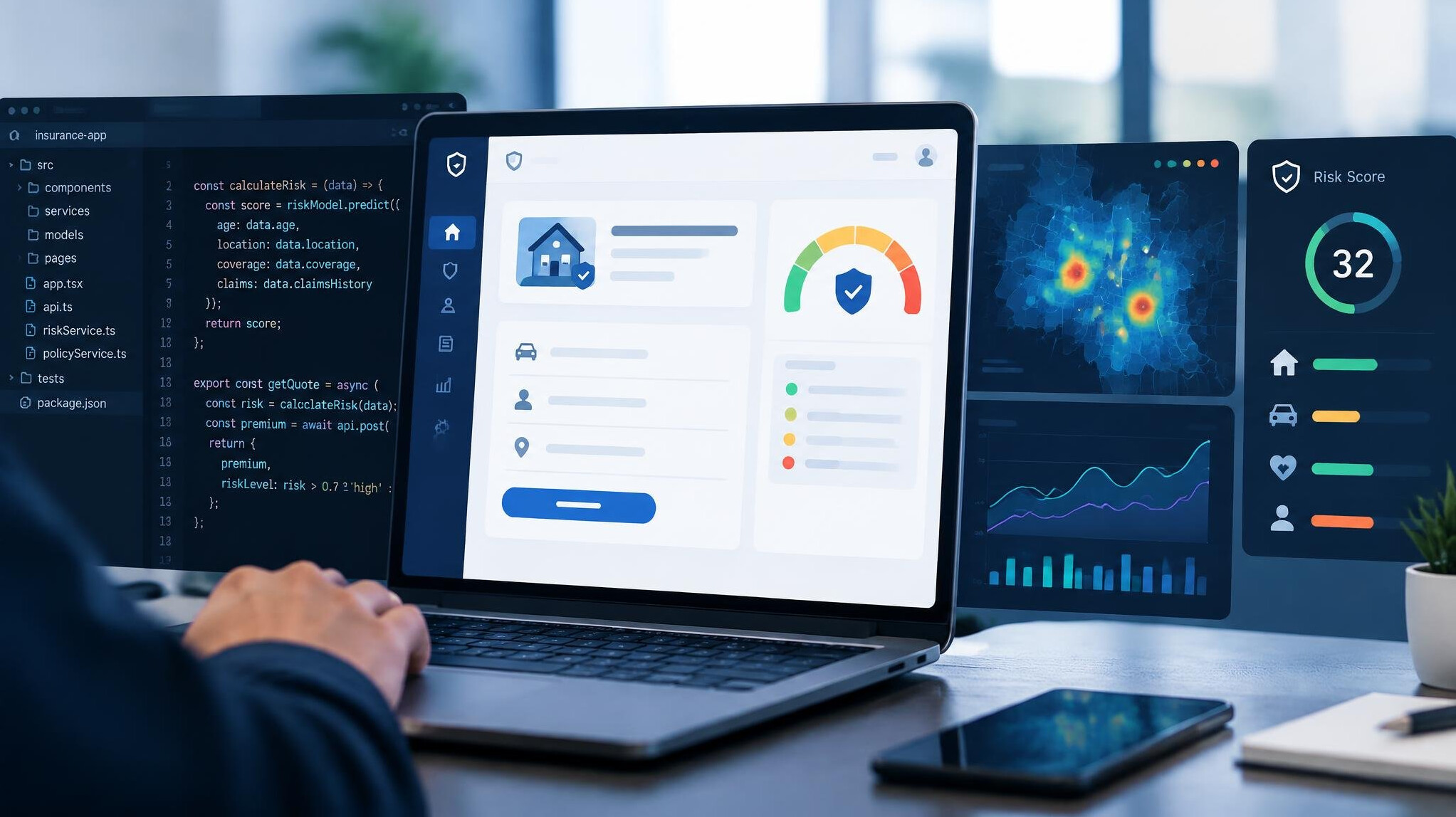 insurance software interface